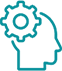 Conscious Copy Gear Head Icon